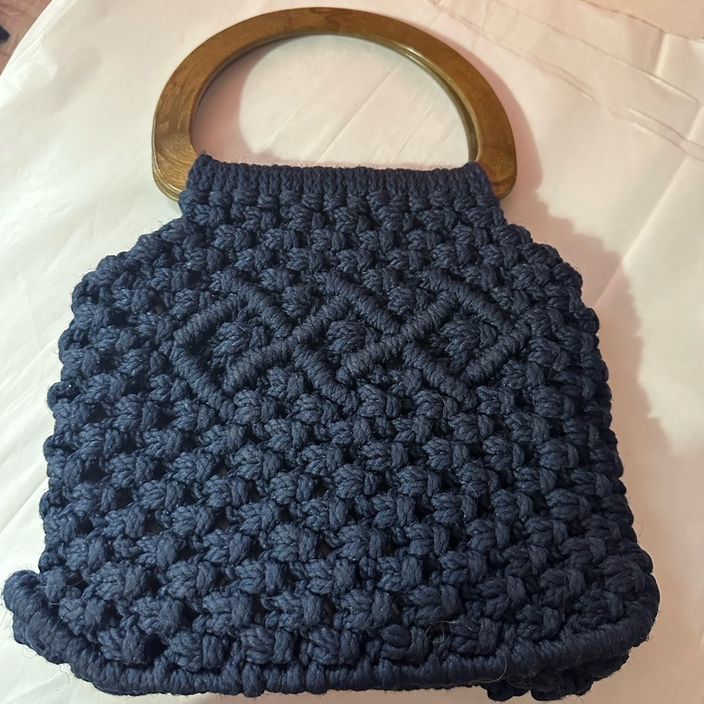 Handcrafted knitted purse